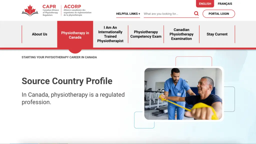 how to apply for physical therapy jobs in canada